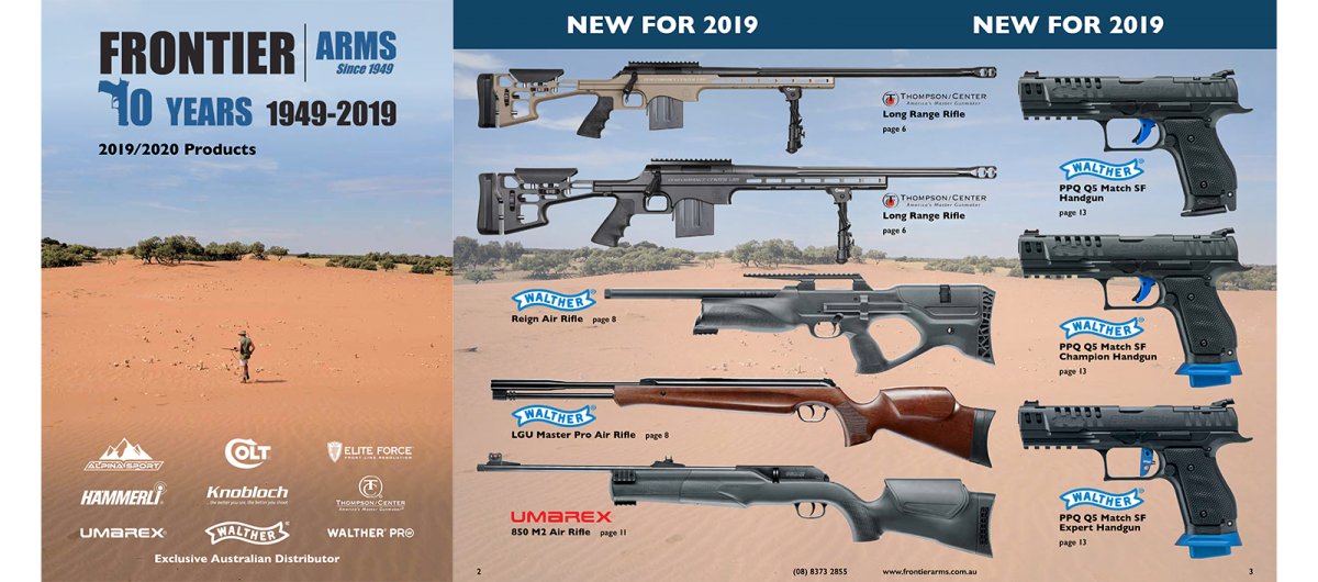 2019/20 Product Catalogue out now • Frontier Arms