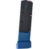 Walther PPQ magazine 10-shot with aluminium base blue